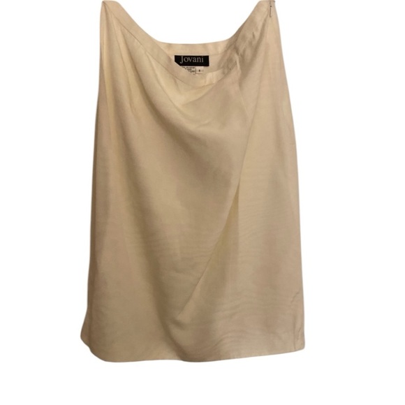 Jovani Pencil Skirt Ivory - Picture 1 of 4